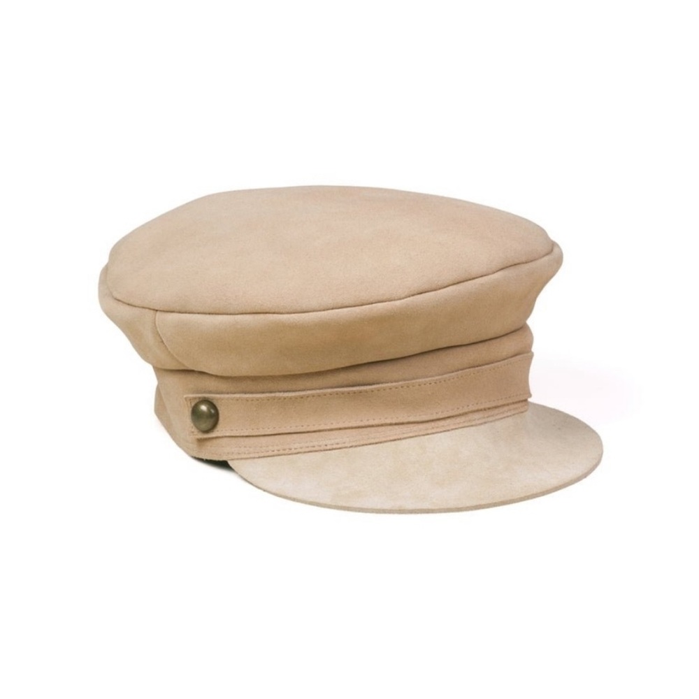 Lack of color Lola suede taupe cap hat